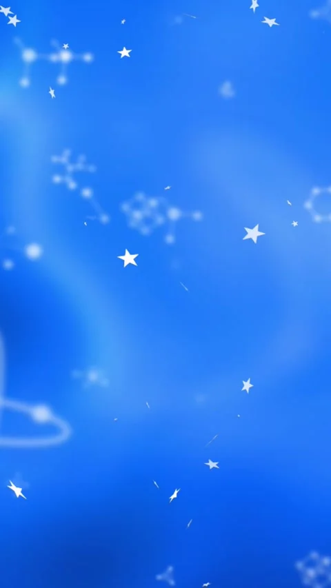 Vertical video: On loop start white star group and sparks drifting, fading to Stock Footage 328448502