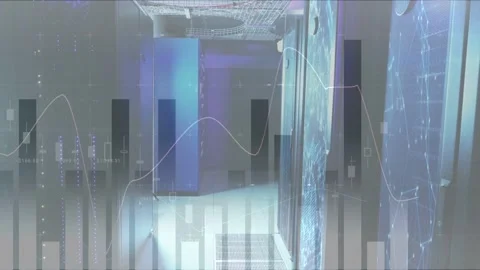 Vertical video: Loop starting, glass panel showing bars, candles, waveform 動画素材 332772199