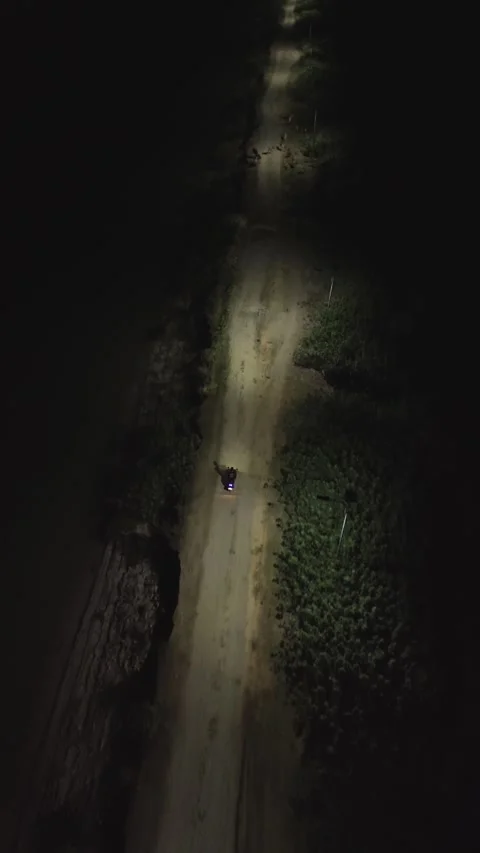 Vertical video of man driving a motorcycle Stock Footage 296106353