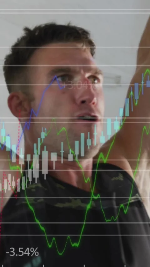 Vertical video: Man gripping red bar doing pullups for fitness causing finance Stock Footage 331030029