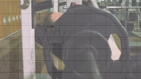 Vertical video: Man lifting bar off rack, doing incline press for fitness, Stock Footage 332772276