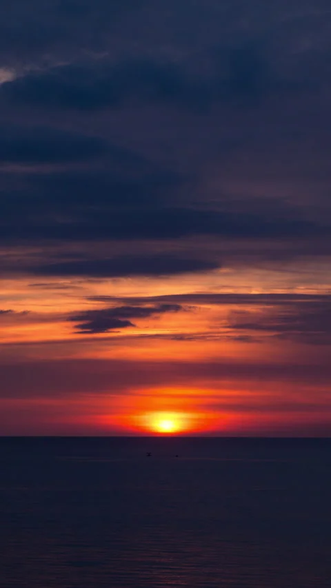 Vertical video - Manado Sunset Timelapse Stock Footage 280128572