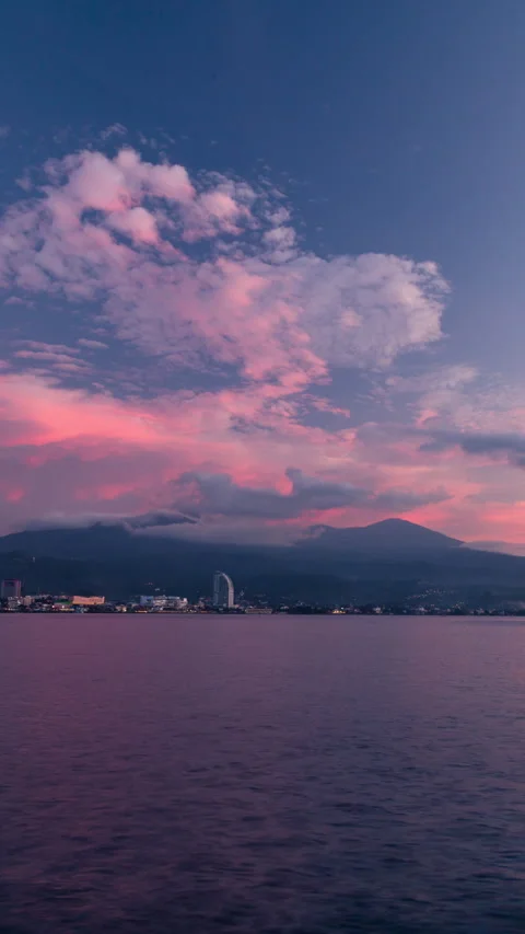 Vertical video - Manado Sunset Timelapse Stock Footage 280128579