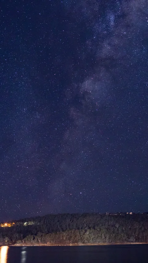 Vertical video - Milky Way Timelapse Stock Footage 280692181