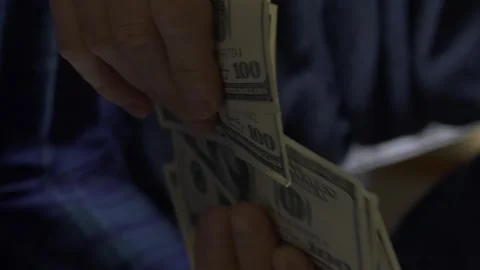Vertical video Money count Stock Footage 247505656