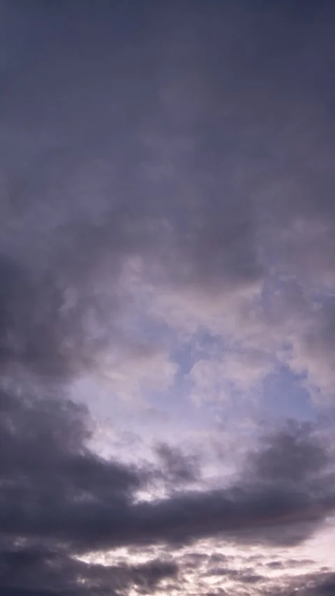 Vertical video - Morning Clouds Timelapse Stock Footage 316258359