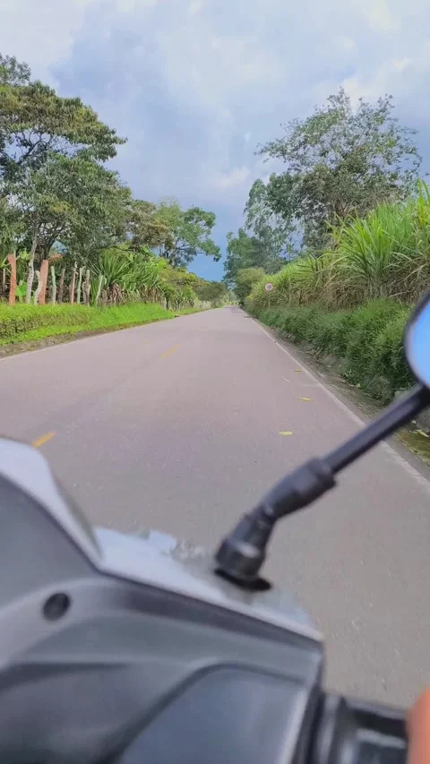 Vertical video of a motorcycle road trip Stock Footage 289870069
