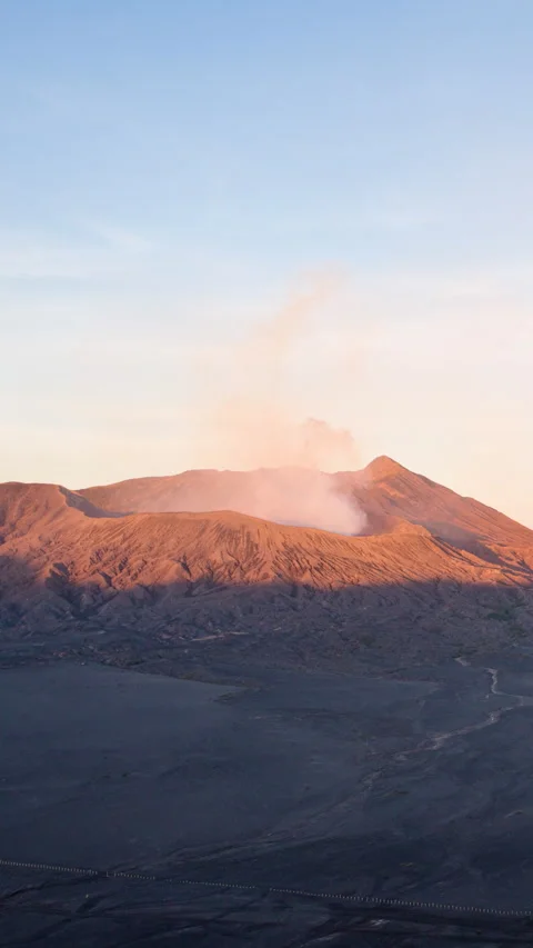 Vertical video - Mount Bromo Sunrise Timelapse Stock Footage 280368459