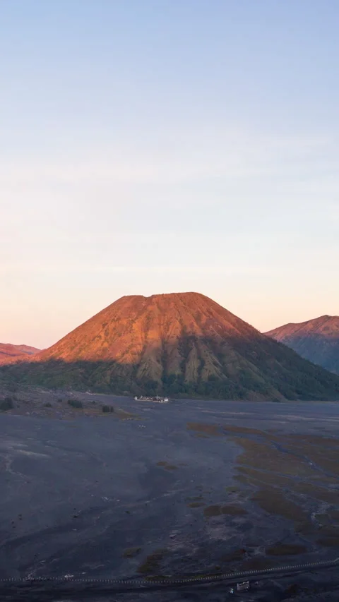 Vertical video - Mount Bromo Sunrise Timelapse Stock Footage 280368473