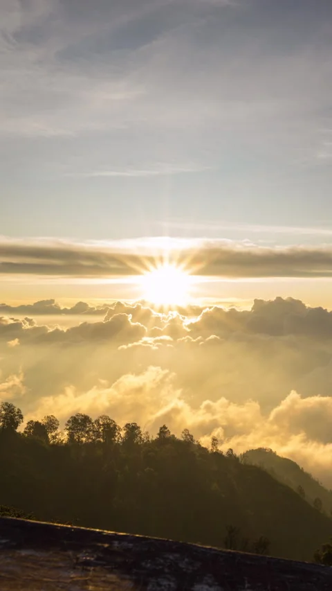 Vertical video - Mount Bromo Sunset Timelapse Stock-Footage 280368322