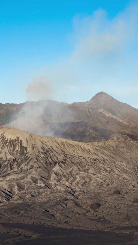 Vertical video - Mount Bromo Timelapse Stock Footage 280368368