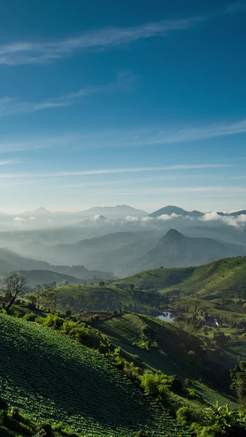 Vertical video - Mountain Day Timelapse Stock Footage 280380571