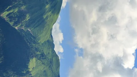 Vertical video. Mountains with clouds. TimeLapse. HDR. Sochi, Russia 動画素材 85882209