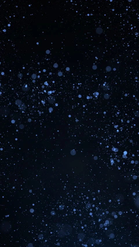 Vertical video of moving blue particles on a black background Stock Footage 268749810