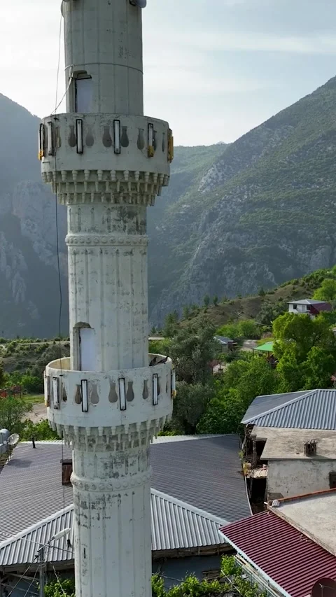 Vertical Video - Nature's Elixir: Mountainous Landscapes with a Burst of Green Stock Footage 245241291
