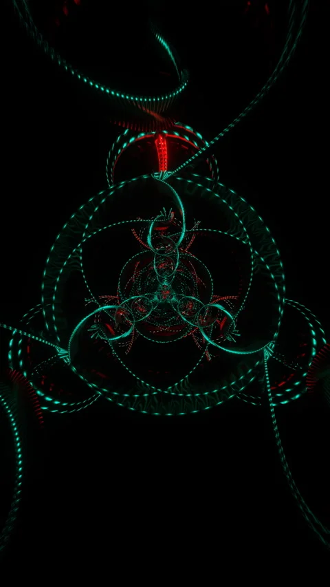 Vertical video Neon beams flicker rhythmically in a psychedelic and colorful VJ Stock Footage 270465250