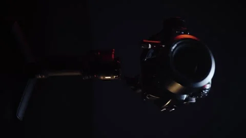 Vertical video new electronic gyroscopic stabilizer Stock Footage 330339979
