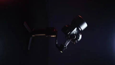 Vertical video new electronic gyroscopic stabilizer Stock Footage 330340010