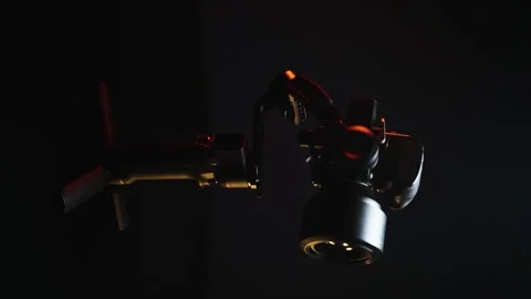 Vertical video new electronic gyroscopic stabilizer 스톡 동영상 330340099