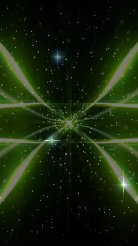 Vertical video: Node brightening, green node and ribbons pulsing, forming 스톡 동영상 329552869