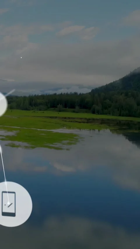 Vertical video: Node fading lower-left, nodes growing and linking icons over Stock Footage 329876501