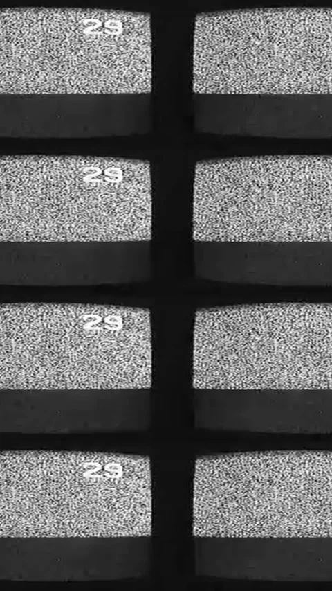 Vertical video old tv analog glitch grain noise Stock Footage 234428958