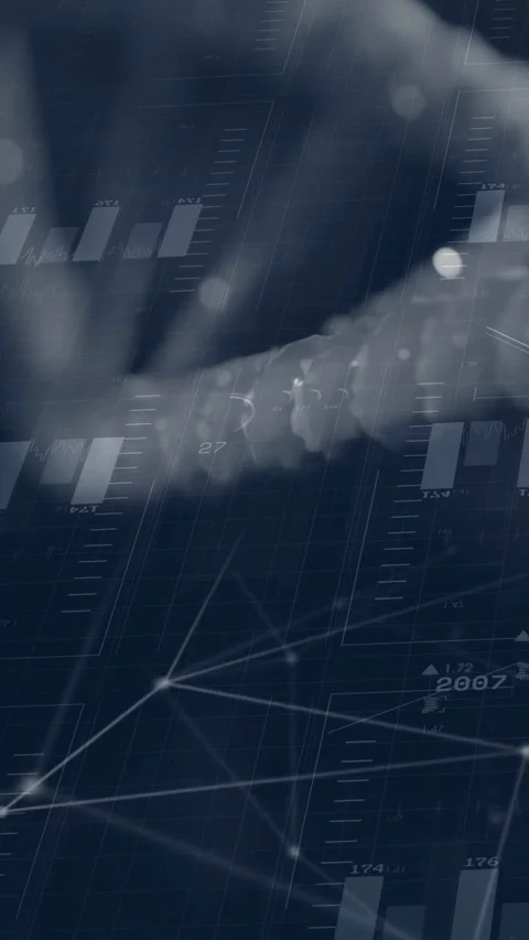Vertical video: On open helix emerging, moving right down, splitting, revealing Stock Footage 332775348