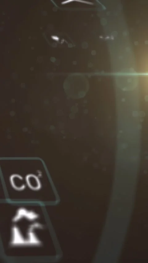 Vertical video: Opening frames revealing glassy eco tiles sliding, rotating, Stock Footage 332823504