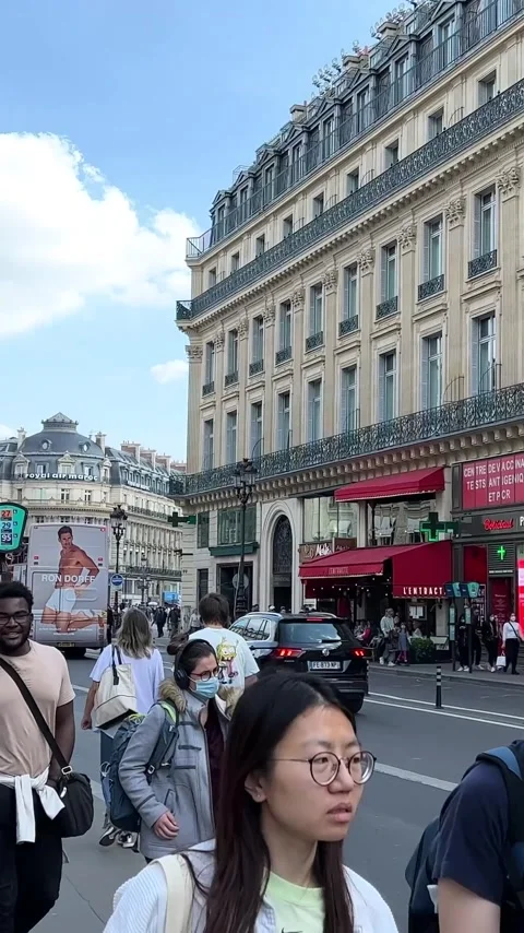 Vertical video Opera Garnier in Paris National Academy of Music, Paris Opera Stock Footage 244257684