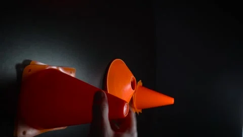 Vertical video orange cones and chips for football Vídeo Stock 304489866