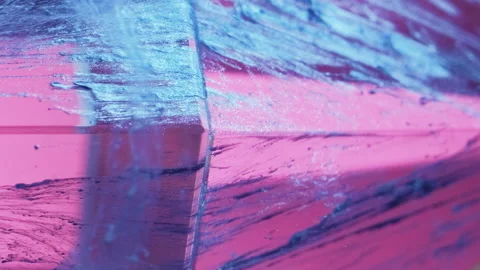 Vertical video paint splash glitter drip ink glass Stock Footage 234612700
