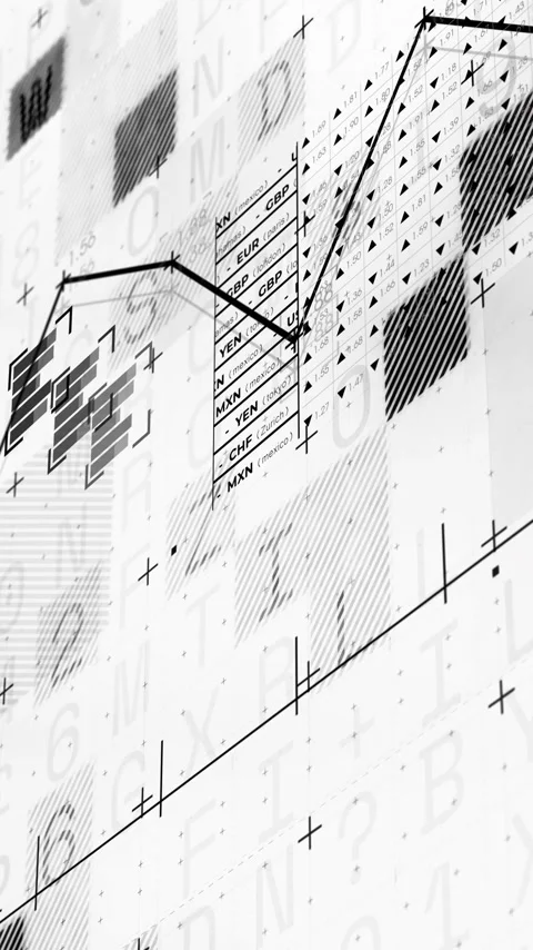 Vertical video: Panning, line zigzagging, legend centering, elements shifting, Stock Footage 348570685