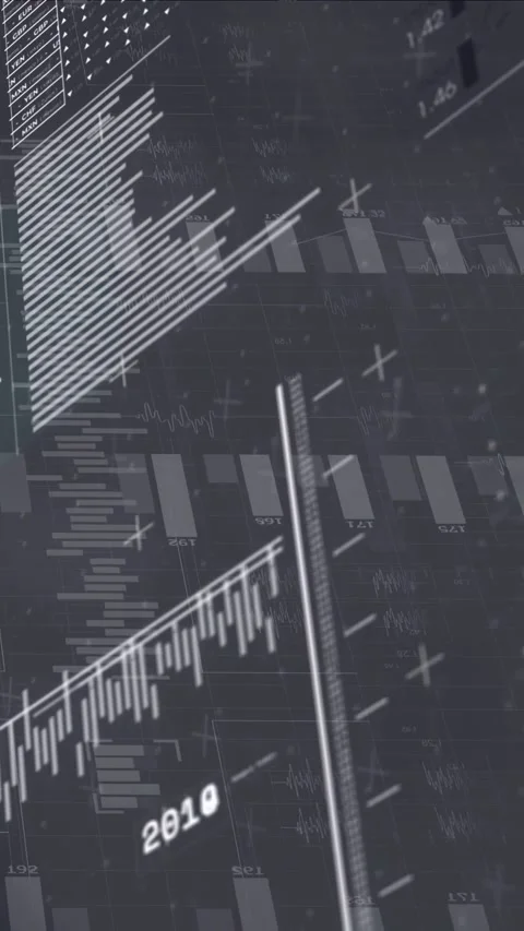 Vertical video: Panning view shifting HUD, revealing hatch panel, line, stacked Stock Footage 332806811