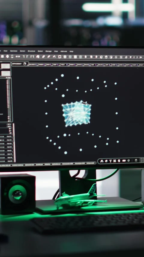 Vertical video PC in data center managing network resources using node tree 스톡 동영상 307969908