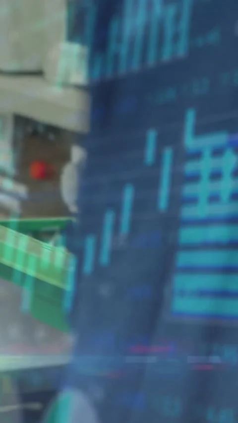 Vertical video: Plant worker leaning reaching bins as line moves, inspecting Stock Footage 334397432