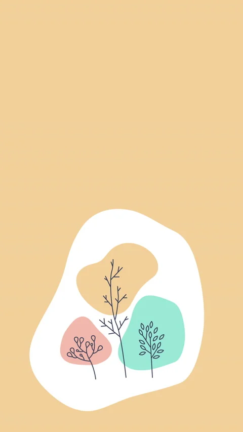 Vertical video of plants stems in doodle style. Stock Footage 172234703
