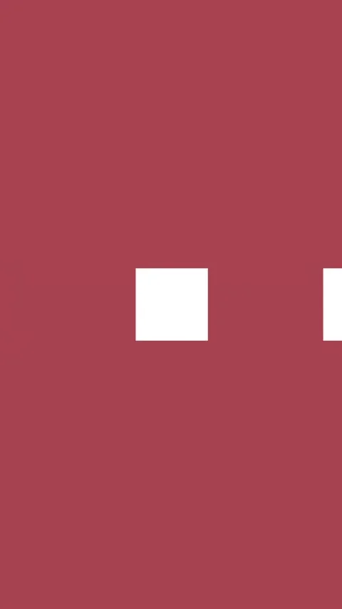 Vertical video: On play, small white square staying on maroon, left bar Stock Footage 348570410