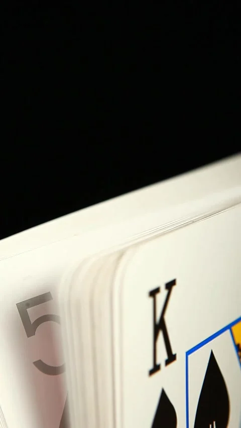 Vertical video of playing card Stock Footage 245620239