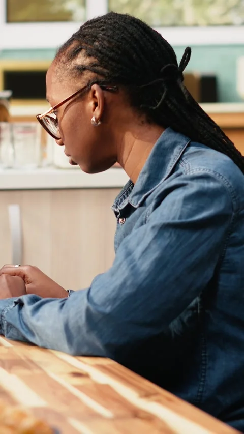 Vertical Video Portrait of content creator editing with color grading for video Stock Footage 344530489