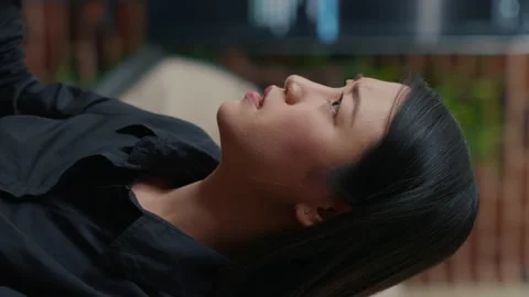 Vertical video Portrait of infuriated software developer focused on writing code Stock Footage 194145953