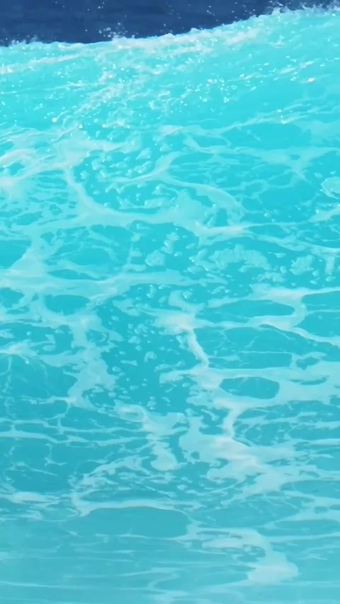 Vertical video of powerful blue wave in Indian Ocean Stock Footage 316181125
