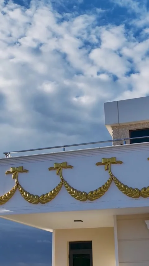 Vertical Video: Premium homes on the first coastline with luxurious Stock Footage 297640686