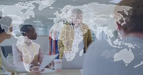 Vertical video: Presenter starting discussion using laptop and planning design, Stock Footage 334115718