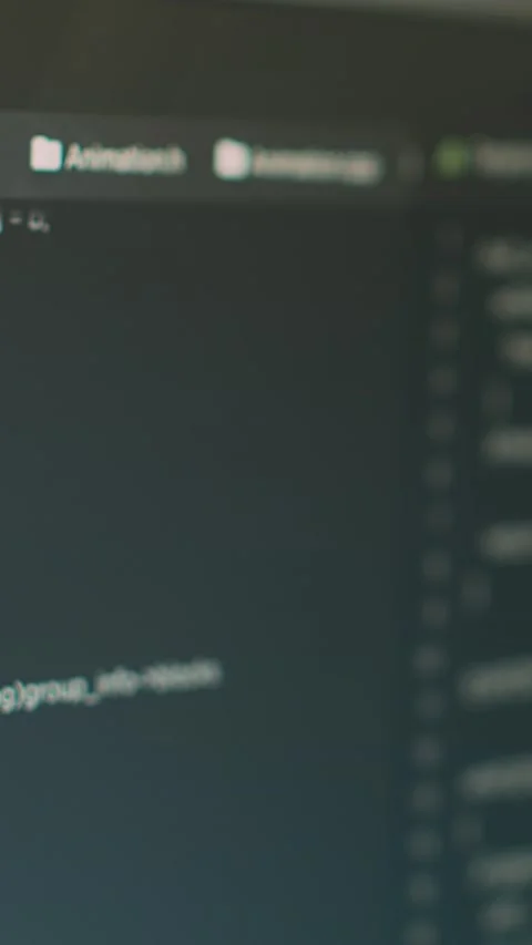 Vertical video: Program code and online cloud database on computer screen Stock Footage 218577241