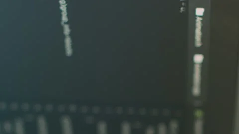 Vertical video: Program code and online cloud database on computer screen Stock Footage 219702428