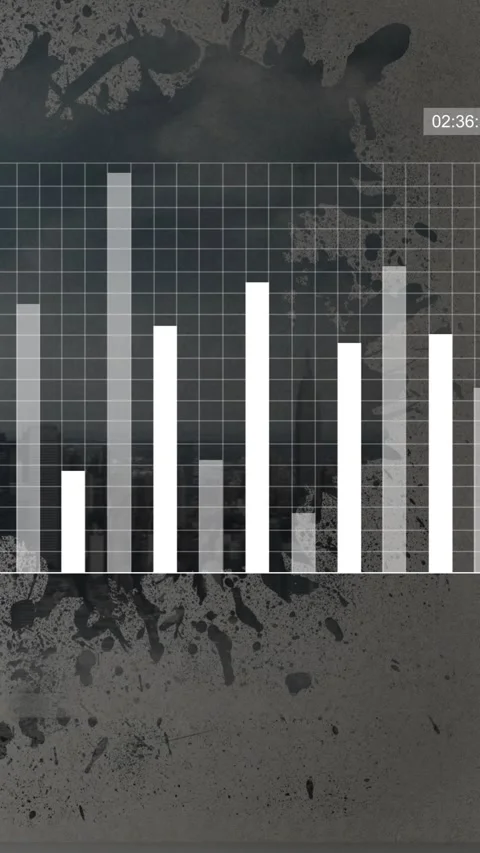Vertical video: Progress bar loading, HUD animating, grids shifting, charts Stock Footage 329934126