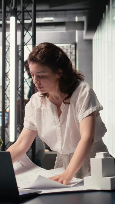 Vertical Video Property developer finalizing plans for land acquisition in 動画素材 316340608