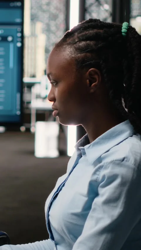 Vertical Video Property developer reviews blueprints and does real estate Stock Footage 316184129