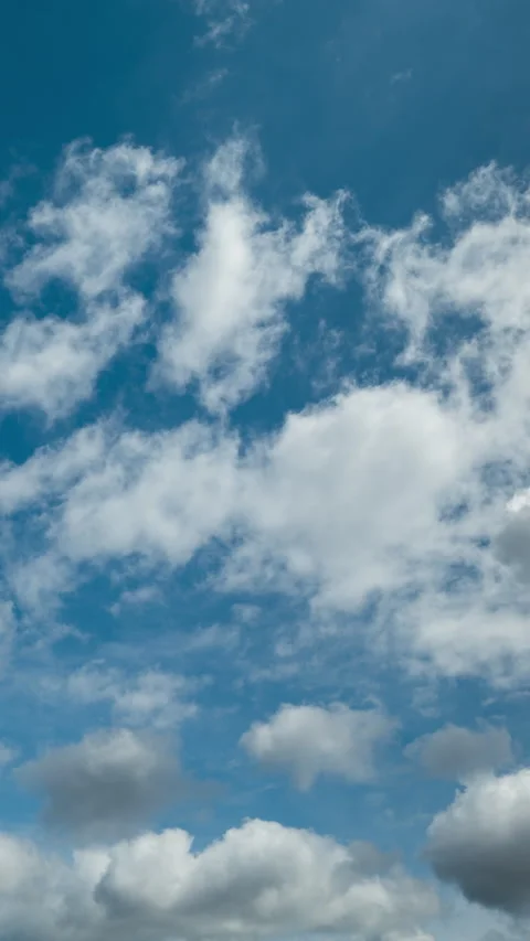 Vertical video - Puffy Clouds Timelapse Stock Footage 297496425