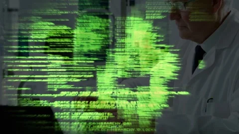 Vertical video: Reacting to green code, doctor in white coat reaching papers at Stock Footage 331180678